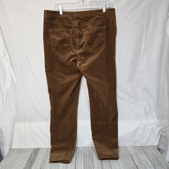 Talbots Corduroy Jegging Button Zip Fly Pants Women's Size 12 Stretch - Picture 4 of 8